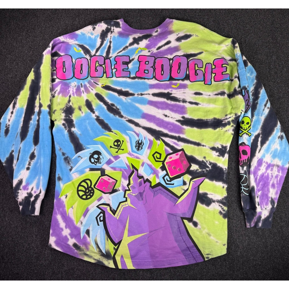 Disney Nightmare Before Christmas Oogie Boogie Spirit Jersey Med Tie Dye Adult